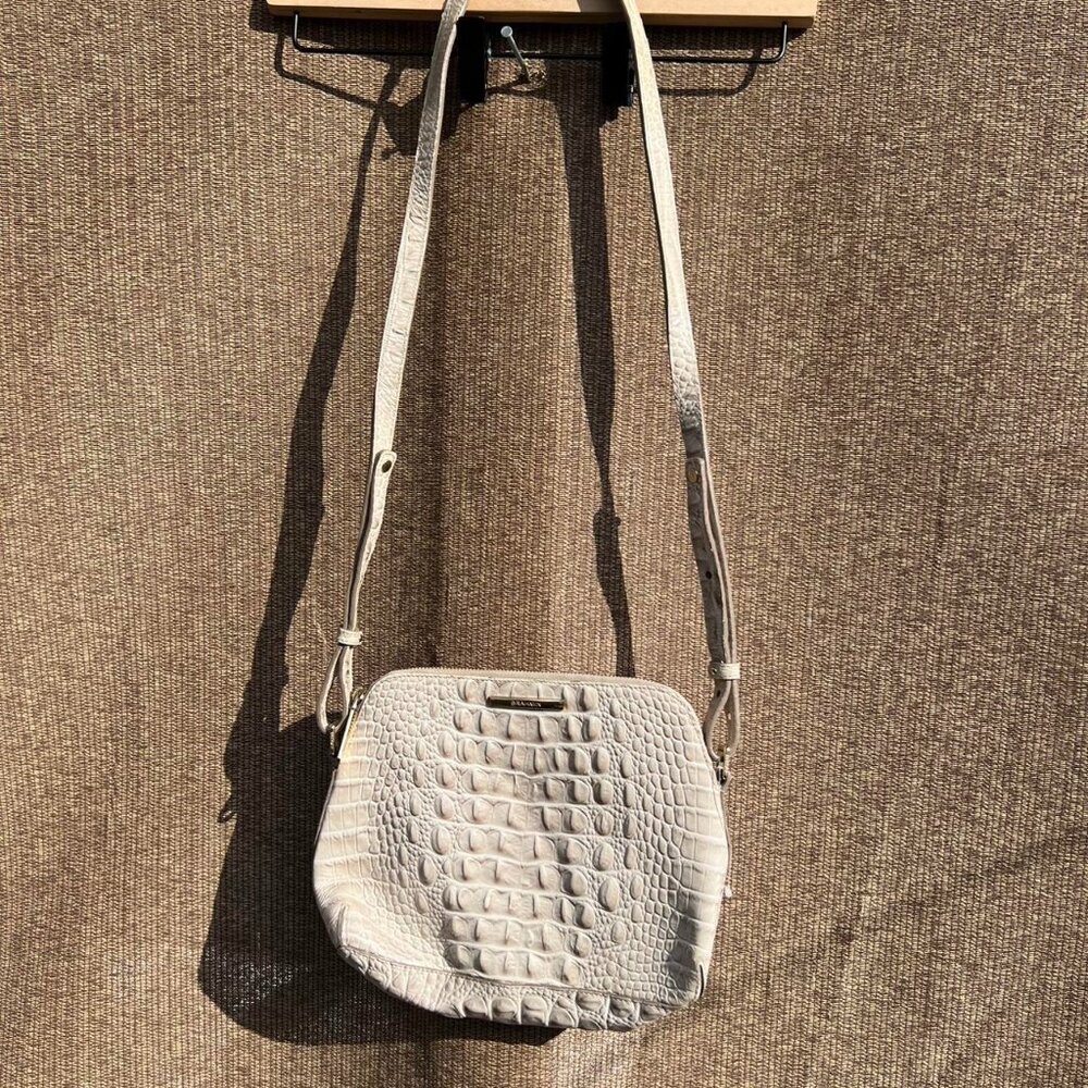 Brahmin Mini Sydney Pumice Melbourne Leather Bag shoulder Purse Authentic